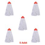 Titiz İspanyola Yedek Vidalı Cotton Mop/Mop Başlığı/Paspas Ucu - 5 Adet