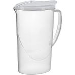 Titiz Kapaklı Şeffaf Sürahi – 1700 ml - Gri - 1,7 lt