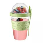 Titiz Kaşıklı Yoğurt Kabı Şeritli 600 Ml (7'Li Paket)