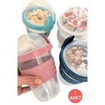 Titiz Plastik Leon Life Titiz Take And Go Yoğurt Ve Musli Kabı Çeşitli Renkler 600 ml