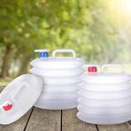 Titiz Plastik, Musluklu Katlanabilir Akordiyon Su Bidonu 10 Lt