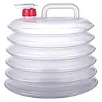 Titiz TP-645 Katlanabilir 10 Litre Akordeon Bidon Damacana - Şeffaf