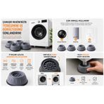 Titreşim Gürültü Engelleyici Kaydırmaz Makine Ayağı 4 Adet Arçelik Samsung Lg Beko Bosch Vestel Siemens Profilo Whirlpool Miele Uyumlu Çamaşır Bulaşık Makinesi Sarsıntı Önleyici Ped