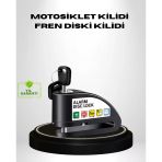 Titreşim Sensörlü Alarmlı Motosiklet Disk Kilidi 14Mm Çelik Çift Kilitleme Mir50042209