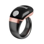 Titreşimli Akıllı Zikir Yüzüğü | LED Ekranlı Dijital Tesbih & Otomatik Tur Sayacı Rose Gold