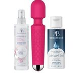 Titreşimli Dildo 20 Titreşim 8 Hız Seks Oyuncağı Klitoral Uyarıcılı Cinsel Zevk Anal Titreşim Motoru Şarjlı Su Geçirmez Mikrofon Vibratörler Kayganlaştırıcı ve Temizleme Losyonu 3 Lü Seti