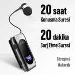 Titreşimli Makaralı Bluetooth Kulaklık Kablosuz Kulaklık Titreşimli 20 Saat