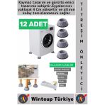 #Titreşimönleyici Kaydırmaz Ses Titreşim Önleyici Çamaşır Makinesi Mobilya Sabitleyici Ayak 12 Adet