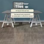 Tivoli Kendinden Yapışkanlı Yer Karosu, 45 - 30,48 Cm X 30,48 Cm, Kömür Grisi Ahşap - Soyma Çubuk, Mutfak, Yemek Odası, Yatak Odası, Bodrum Banyolar Için Kendin Yap Zemin,