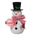 Tixiyu Işıklı Renkli Top Süslemeli Noel Kardan Adam, Noel Noel Dekorasyonu, LED Işıklı Noel Kardan Adam Noel Dış Mekan Dekorasyonu Ev Bahçe Çim Avlu için