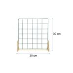 Tiydem Masaüstü Notluk Organizer Ahşap Ayaklı Tel Pano 30x30 cm