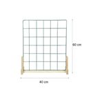 Tiydem Masaüstü Notluk Organizer Ahşap Ayaklı Tel Pano 40x60 cm