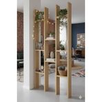 Tiydem Masif Ahşap Raflı Oda Ayırıcı Seperatör Duvar Dekor Paravan 60X200 cm - 60 x 200