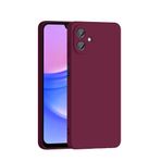 Tiyen Samsung Galaxy A07 ile Uyumlu Kılıf, İçi Kadife, Lansman Esnek Silikon Mara Kapak, Tam Uyumlu - Koyu Mor