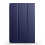 Tiyen Samsung Galaxy Tab S10 Plus ile Uyumlu Tablet Kılıfı Smart Cover Uyku Modlu Standlı Arkası Sert Şeffaf Kapak - Lacivert