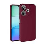 Tiyen Xiaomi Redmi 13 4G ile Uyumlu Kılıf, İçi Kadife, Lansman Esnek Silikon Mara Kapak, Tam Uyumlu - Koyu Mor