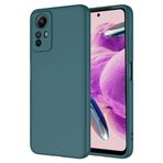 Tiyen Xiaomi Redmi Note 12S ile Uyumlu Kılıf, İçi Kadife, Lansman Esnek Silikon Mara Kapak, Tam Uyumlu - Koyu Yeşil