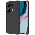 Tiyen Xiaomi Redmi Note 13 4G ile Uyumlu Kılıf, İçi Kadife, Lansman Esnek Silikon Mara Kapak, Tam Uyumlu - Siyah