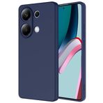 Tiyen Xiaomi Redmi Note 13 Pro 4G ile Uyumlu Kılıf, İçi Kadife, Lansman Esnek Silikon Mara Kapak, Tam Uyumlu - Lacivert