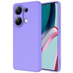 Tiyen Xiaomi Redmi Note 13 Pro 4G ile Uyumlu Kılıf, İçi Kadife, Lansman Esnek Silikon Mara Kapak, Tam Uyumlu - Lila