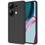 Tiyen Xiaomi Redmi Note 13 Pro 4G ile Uyumlu Kılıf, İçi Kadife, Lansman Esnek Silikon Mara Kapak, Tam Uyumlu - Siyah