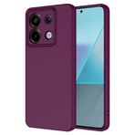 Tiyen Xiaomi Redmi Note 13 Pro 5G ile Uyumlu Kılıf, İçi Kadife, Lansman Esnek Silikon Mara Kapak, Tam Uyumlu - Koyu Mor