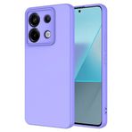 Tiyen Xiaomi Redmi Note 13 Pro 5G ile Uyumlu Kılıf, İçi Kadife, Lansman Esnek Silikon Mara Kapak, Tam Uyumlu - Lila