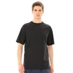 TIZAX UV Yüzme Tişörtü Erkek Kısa Kollu Yüzme Tişörtü Rash Guard UPF50+ Güneş Koruması Erkek Su Sporu Tişörtü Hızlı Kurur, Siyah, 3XL