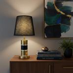 Tizpon Çekirdek Katman Abajur Modern Siyah Gold Masa Lambası Salon Yatak Odası Aydınlatma Hediyelik