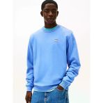 Tjm Reg Badge Crew Ext Erkek Mavi Sweatshirt - Dm0dm22665