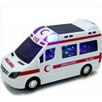 Tk Pilli 3D Işıklı Ve Sesli Oyuncak Ambulans Arabası