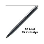 Tk Schneider K-15 Tükenmez Kalem Siyah Gövde Mavi Yazı Tükenmez Kalem ( 50 Adet)