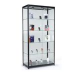 Tk Wood Crafts Camlı Vitrin - Camlı Dolap - Camlı Koleksiyon Vitrini - Cam Raf - Kurulu Ürün 175X70X30