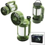 TKÇ 3in1=fan - 2-Fener Solar - USB Şarj Vantilatör - Kamp Lamba FENER:10W+5WFAN=90 Derece Oynar Baş-