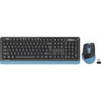 TKÇ A4 Tech FG1035 Mavi Q mm 2.4g Kablosuz Klavye Mouse Set - Renkli
