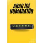 TKÇ Araç Park Numaratörü Tüm Araçlara Uyumlu Araba Numaralık - Renkli