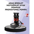 TKÇ Basınç Saatli Ayak Pompası Bisiklet ve Araç Uyumlu