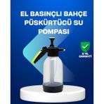 TKÇ Basınçlı Manuel Köpük Pompası 2l Ayarlanabilir Sprey Başlıklı Temizlik