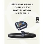 TKÇ Çift Modlu 110DB Alarmlı Disk Kilidi Suya Dayanıklı