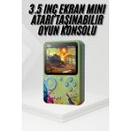 TKÇ Game Box Oyun Konsolu 500 Retro Oyunlu Mini Taşınabilir 3 Inç