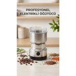 TKÇ Kahve ve Baharat Öğütücü Makine Paslanmaz Çelik Ergonomik Kullanım - Renkli