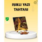 TKÇ LED Işıklı Akrilik Yazı Tahtası Renkli Kalem Setiyle