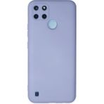 TKÇ Mey Ithalat® Realme C25Y Kılıf Nano Içi Kadife Silikon - Lila