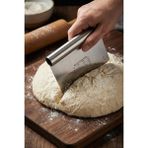 TKÇ Paslanmaz Çelik Ölçü Rehberli Hamur Kesici & Hamur Şekillendirici Spatula (11X14 Cm)