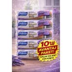 TKÇ Polmix Lavanta Kokulu Büzgülü Çöp Torbası Büyük Boy 65X70 cm 10'lu 10 Paket Dayanıklı Sız