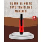TKÇ Raks Leo Burun Kulak Tüy Alma Makinesi 45 Dk Şarj Süreli Kırmızı