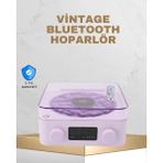 TKÇ Retro Pikap Tasarımlı Bluetooth Hoparlör – Projektörlü Şarjlı Lamba - Renkli