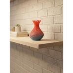 TKÇ Romantik Kalp Figürlü Süslük Vazo Modern Tasarım 15 cm - Renkli