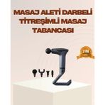 TKÇ Taşınabilir 3in1 Masaj Aleti Şarjlı Titreşimli Esneme Bantlı - Renkli