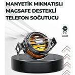TKÇ Telefon Soğutucu | LED Işık Efektli | Power Aparatlı | Sessiz ve Taşınabilir Model - Standart - Renkli